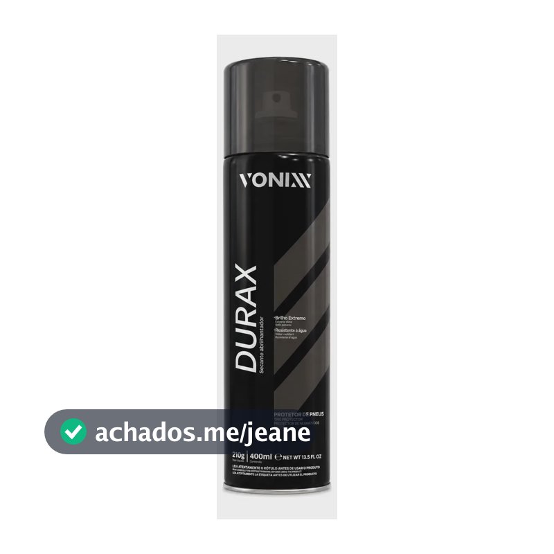 Durax Aerosol Pretinho Abrilhantador De Pneus 400ml Vonixx
