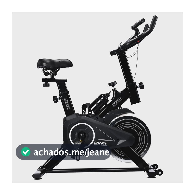 Bicicleta Ergométrica Bike Spinning 6kg de inércia Fitness Preto Ltx Fit Para Cardio E Musculação PANTHER-X
