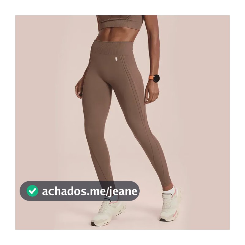 Calça Legging Lupo Fitness Não Fica Transparente Compressão Castanho G