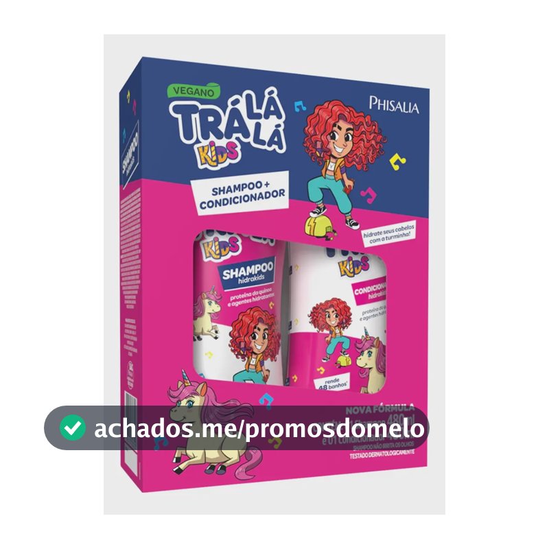 Kit Shampoo E Condicionador Hidrakids Trá Lá Lá