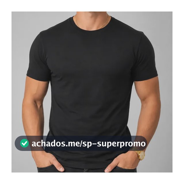 Camiseta Básica Masculina Algodão Lisa Malha Peruana Premium