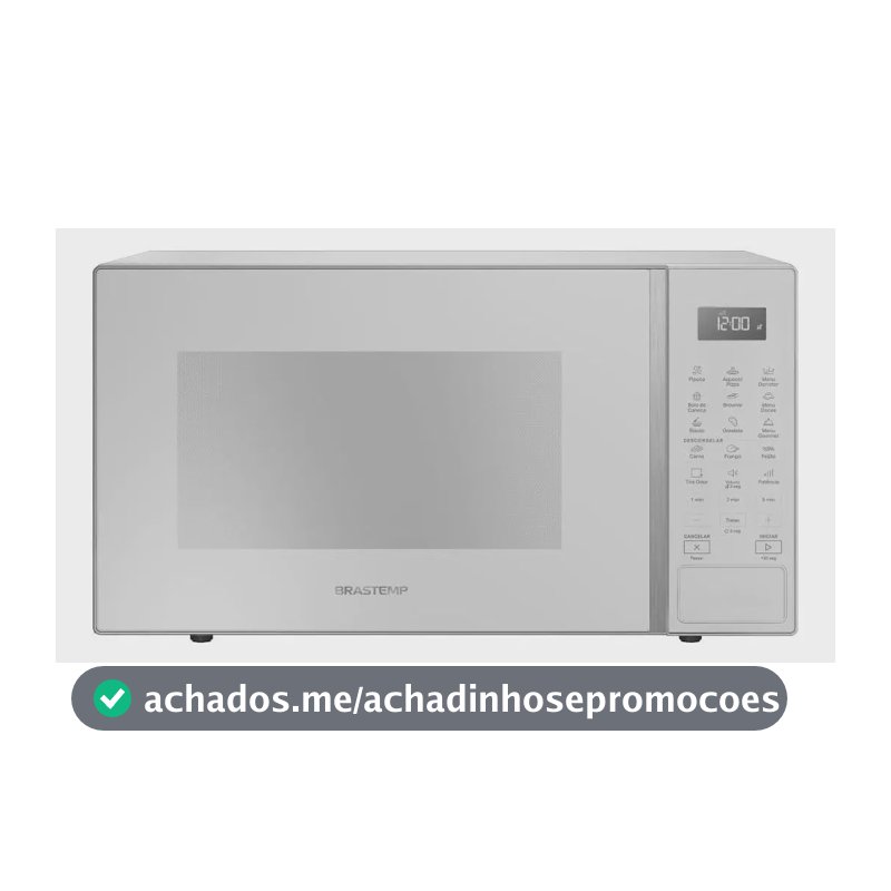 Micro-ondas Brastemp 32L Branco com Menu Gourmet - BMS46AB