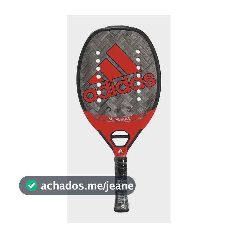 Raquete de Beach Tennis Adidas Bt Metalbone H14 Vermelha