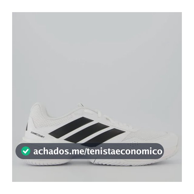 Tênis adidas Gamecourt 3 Branco E Preto Branco - 42 Br