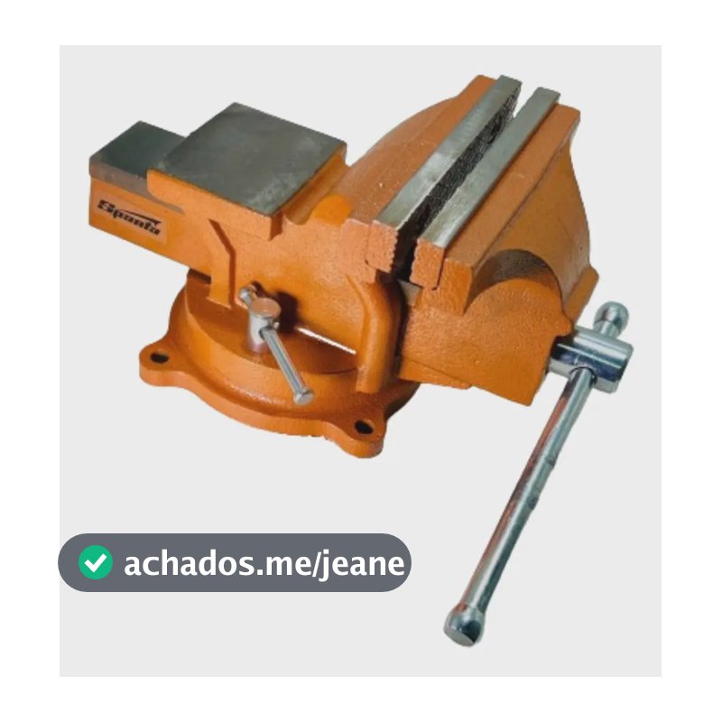 Torno Morsa de Bancada Rotativa Com Bigorna 5pol 125mm 1 Pc Sparta 1862555 Laranja
