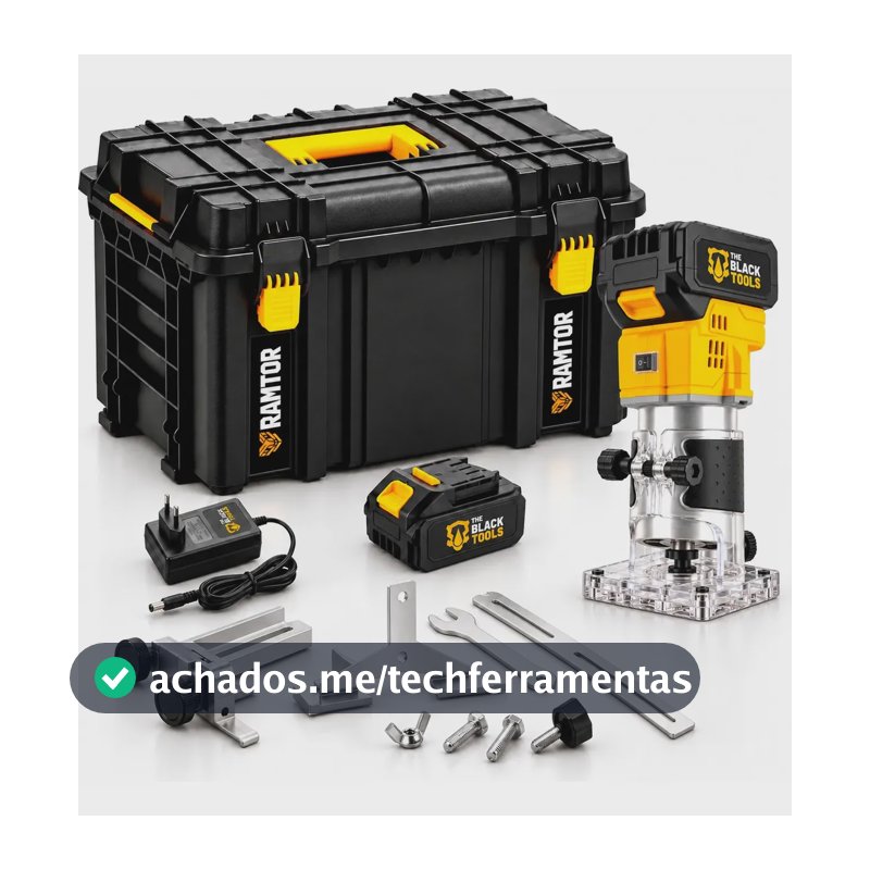 Tupia Laminadora Manual 21v Com Maleta Modular Ferramentas 127/220v
