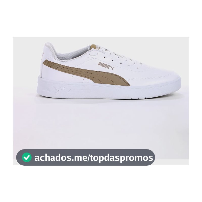 Tênis Puma Court Classic Clean Bdp E Conforto Dia A Branco Branco 42 Br