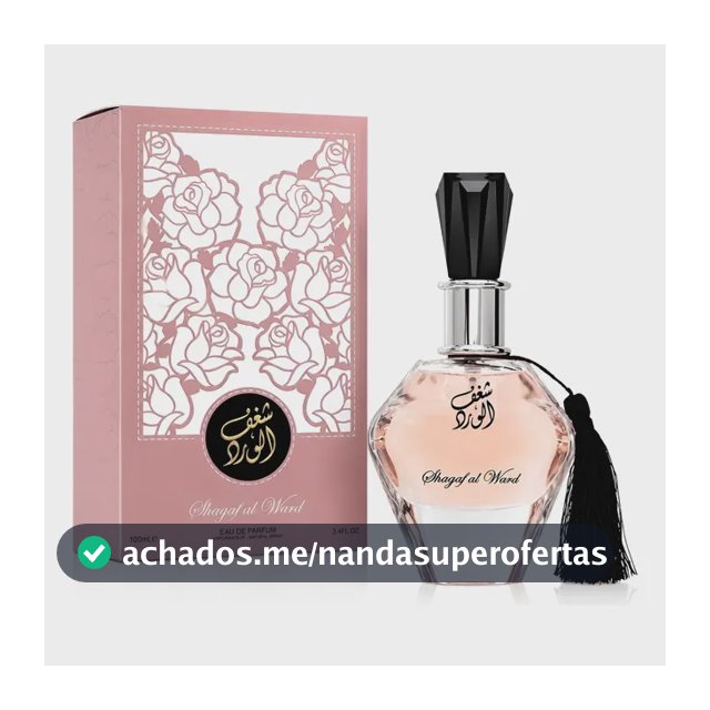 Perfume Árabe Shagaf Al Ward Eau De Parfum 100ml