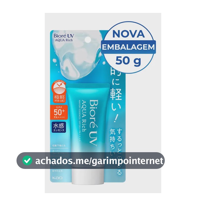 Bioré Protetor Solar Aqua Rich Watery Essence Fps 50 50 g