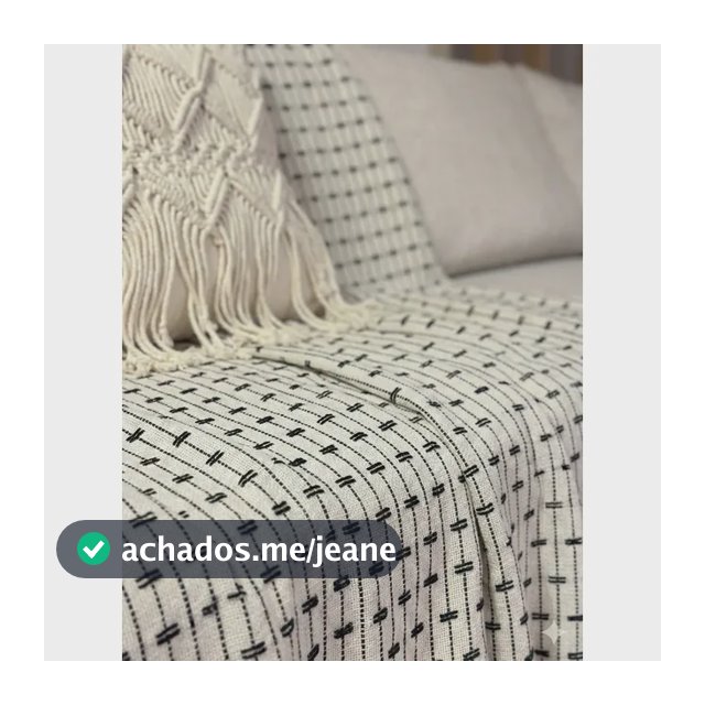 Manta Para Sofá Gigante Pontilhada 2,40x1,80 Mts Decorativa Branco/preto