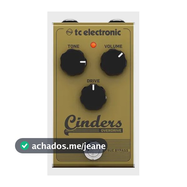 Pedal Para Guitarra Tc Eletronic -cinders Overdrive Com Cor Palha