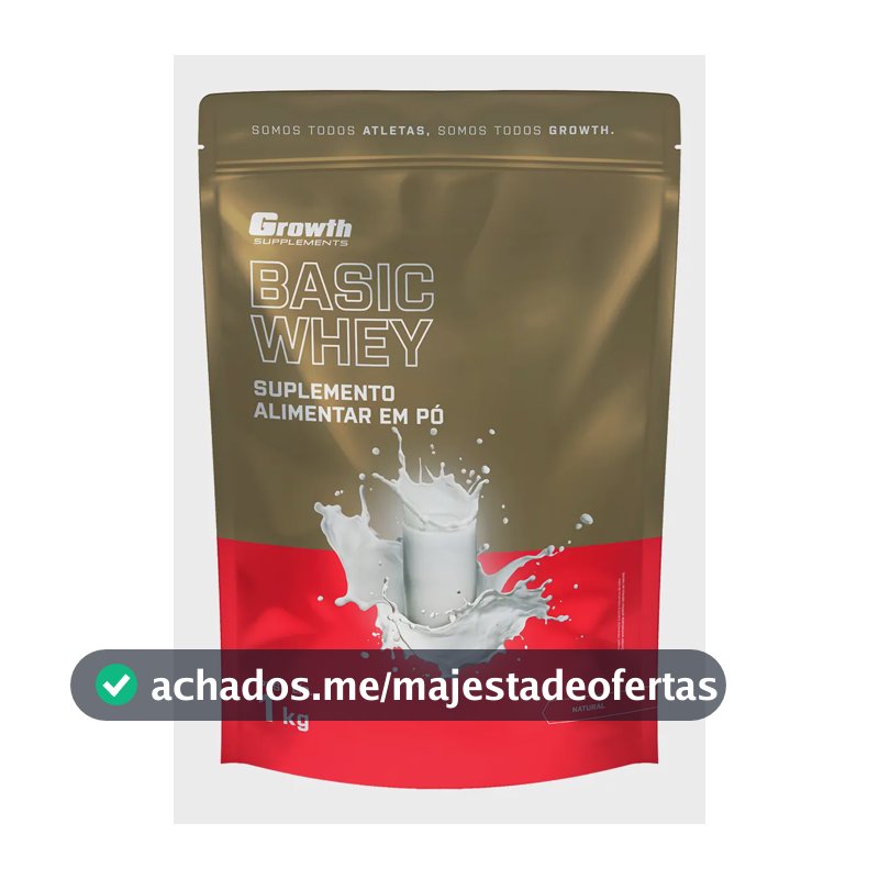 Proteína Growth Supplements Basic Whey em pó sabor Natural x 1kg