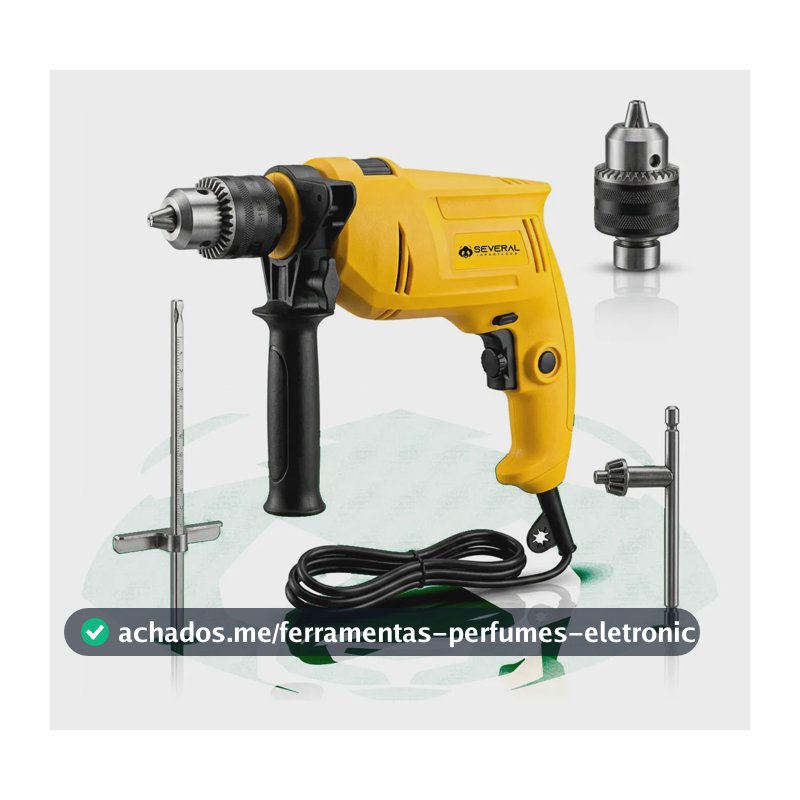 Furadeira De Impacto Profissional 1/2 Pol 13mm 750w Tbf750 Função Reversa Controle de Velocidade Several
