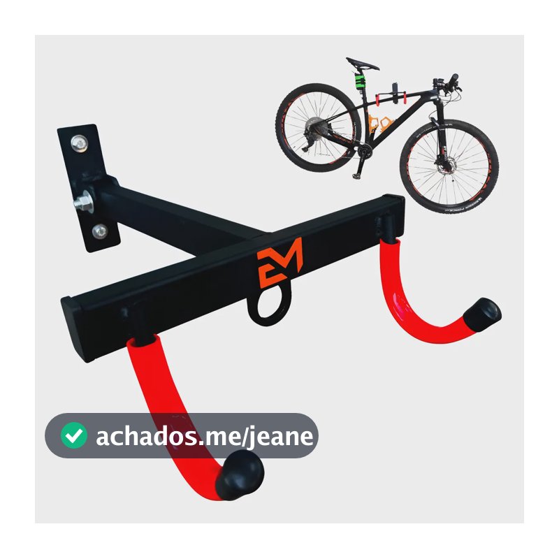 Suporte De Parede Horizontal Universal Para Bike Mtb Speed Preto