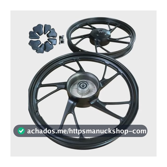 Rodas Cg Titan 150 04-13 Cg Start160 Pé Galinha Preto Tambor