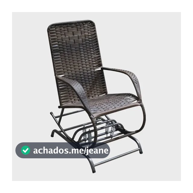 Itagold balanço 4 molas cadeira fibra sitética cor argila