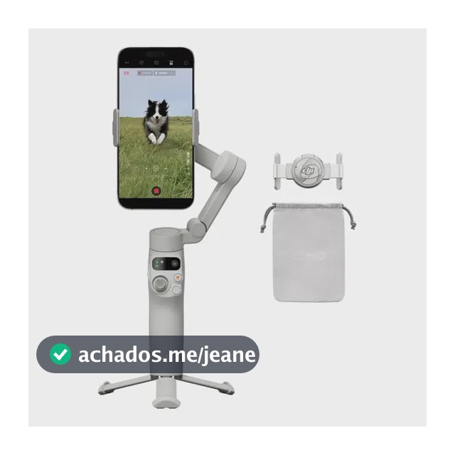 Estabilizador DJI Osmo Mobile 7 para iPhone e Android, tripé integrado, ultraleve, ActiveTrack 7.0, ShotGuides, edição com um toque, 10 horas de uso - DJI131