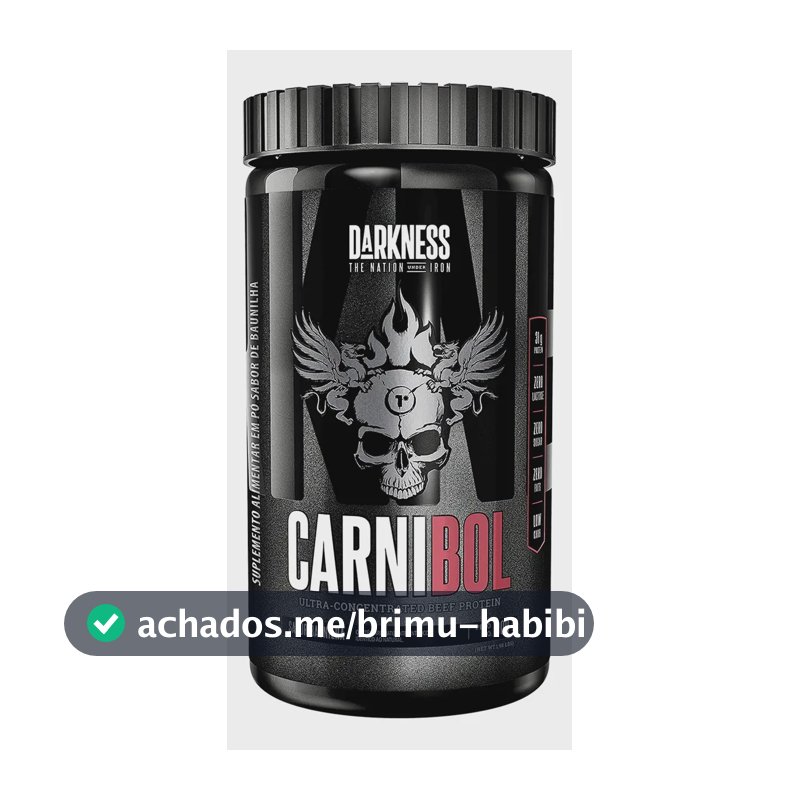 Suplemento Proteico De Carne Carnibol 900g Darkness Baunilha