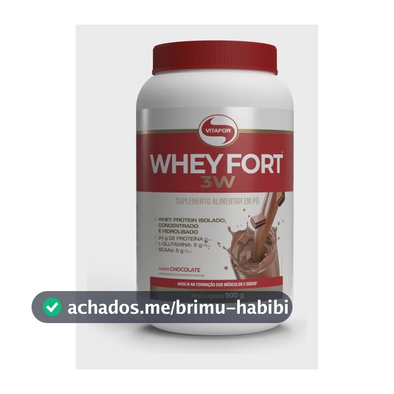 Whey Fort 3w 900g Chocolate Vitafor Chocolate