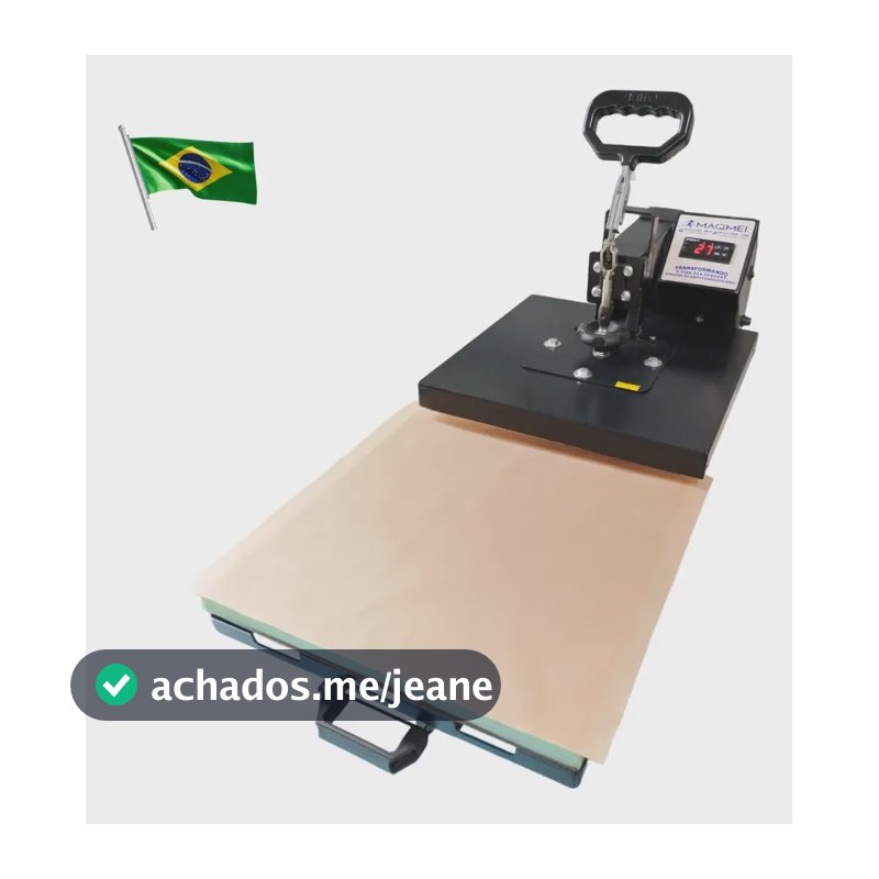 Prensa Térmica Para Sublimação Maqmei 38x38 Cor Preto