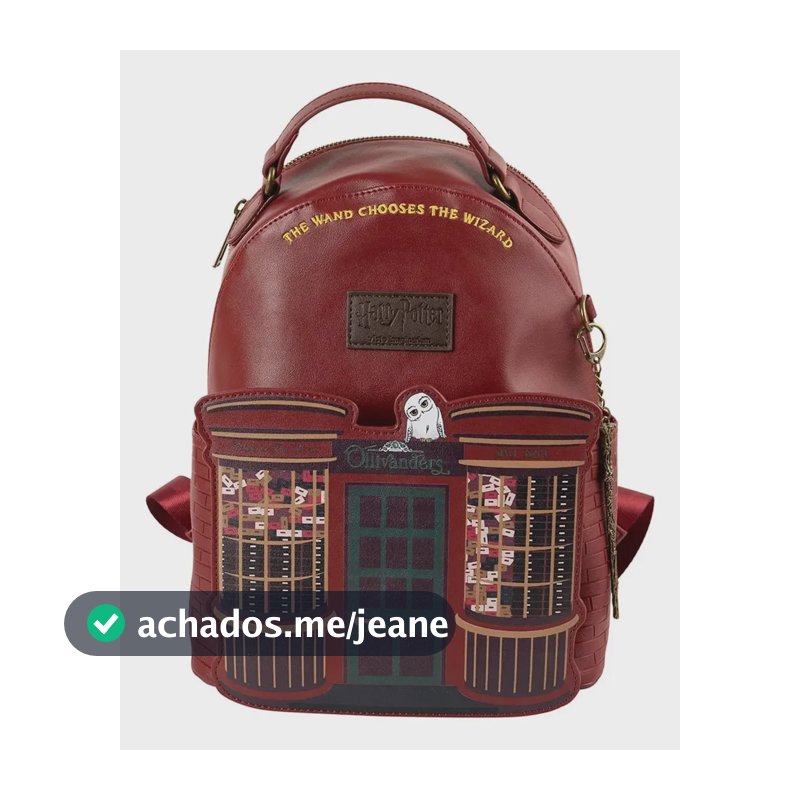Mochila Mini Harry Potter Vitrine Olivaras Imaginarium Vinho Loja Olivares