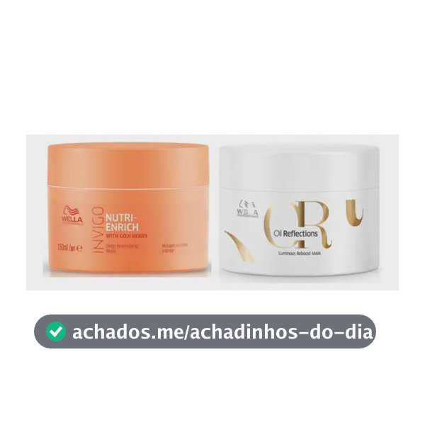 Wella Professionals Kit Mascaras Invigo Nutri-Enrich, Oil Reflections (2 Produtos)