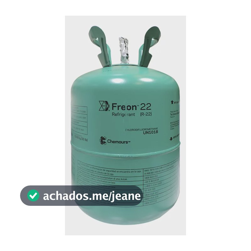 Gás Refrigerante R22 Chemours Dupont Botija 13,62kg Para Ar Condicionado
