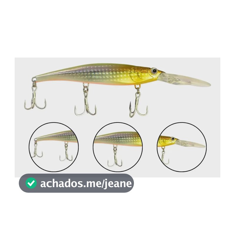 Isca Drop 110 Holográfica Nelson Nakamura De Fundo Tucunaré Cor 430 - Holog. Verde Limão