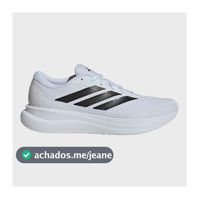 Tênis De Corrida Masculino Runfalcon 6 Cloudfoam adidas Branco Liso 40 Br