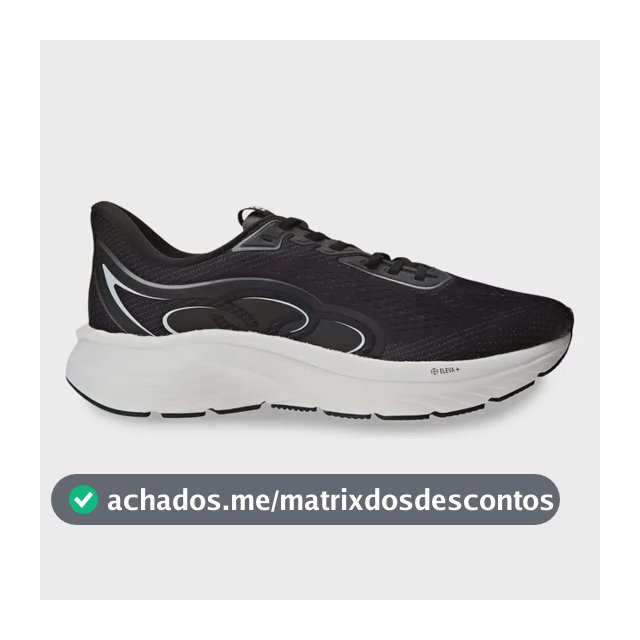 Tênis Masculino Olympikus Veloz 3 Preto Liso 39 Br