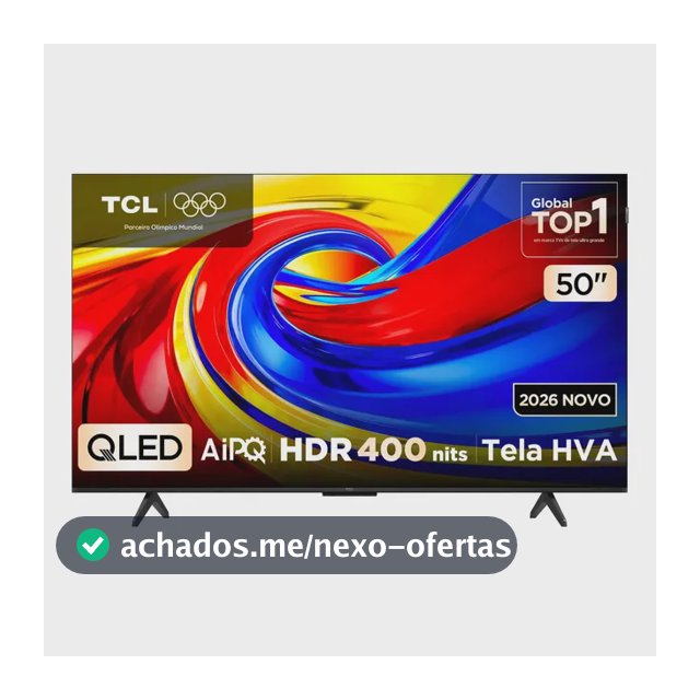Smart Tv Tcl 50 Polegadas Qled 4k P7l Wifi Bluetooth Google Tv Hdr10+ 60 Hz Aipq 50p7l