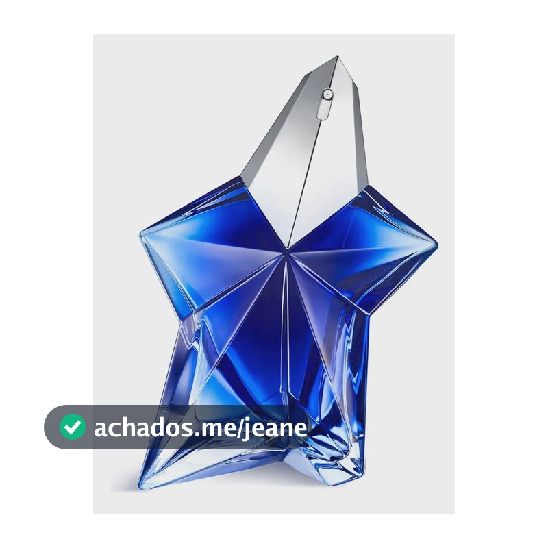 Perfume Feminino Gourmand Ambarado com Pistache e Baunilha Eau de Parfum Recarregável Angel Stellar Mugler 100ml