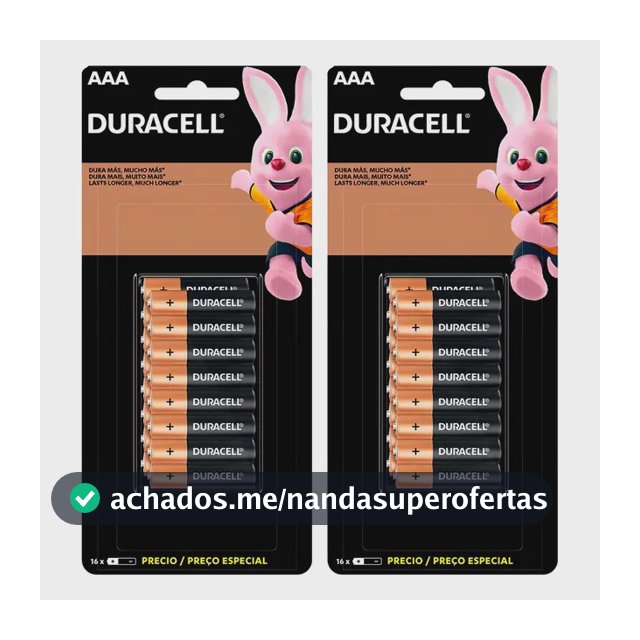 Kit Com 32 Pilhas Alcalinas Aaa Duracell
