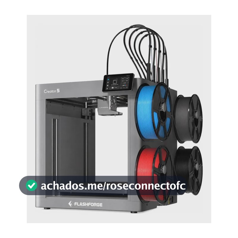 Impressora 3d Flashforge Creator 5 Multicolorida Bivolt 127/220v Cinza