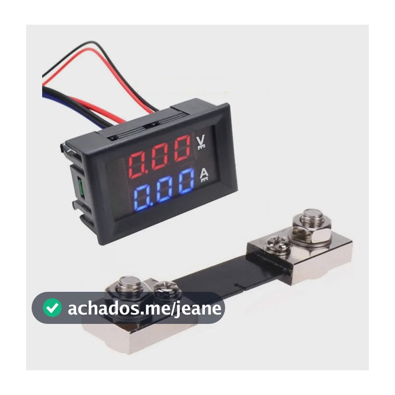 Voltímetro Amperímetro + Shunt Dc 0-100v 0-100a MFL