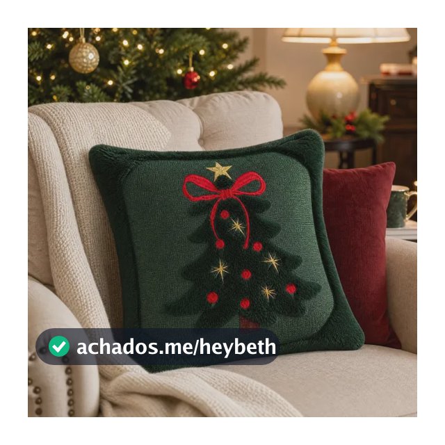 Capa De Almofada De Árvore Bordada De Natal B Christmas Tree Embroidery