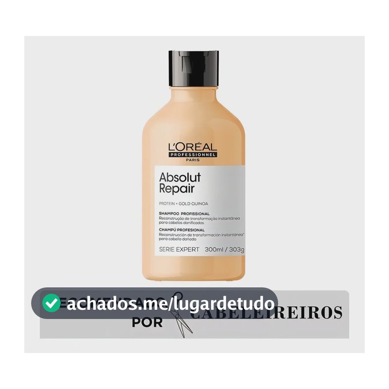 Absolut Repair Gold Quinoa Shampoo 300ml - Série Expert | L'oréal Professionnel