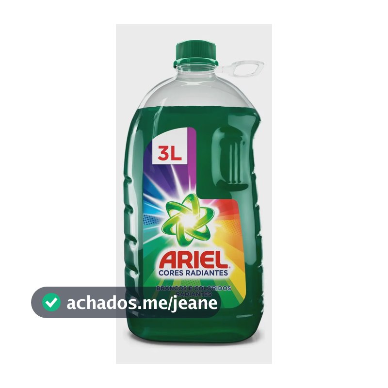 Sabão Líquido Diluído Cores Radiantes 3 Litros Ariel