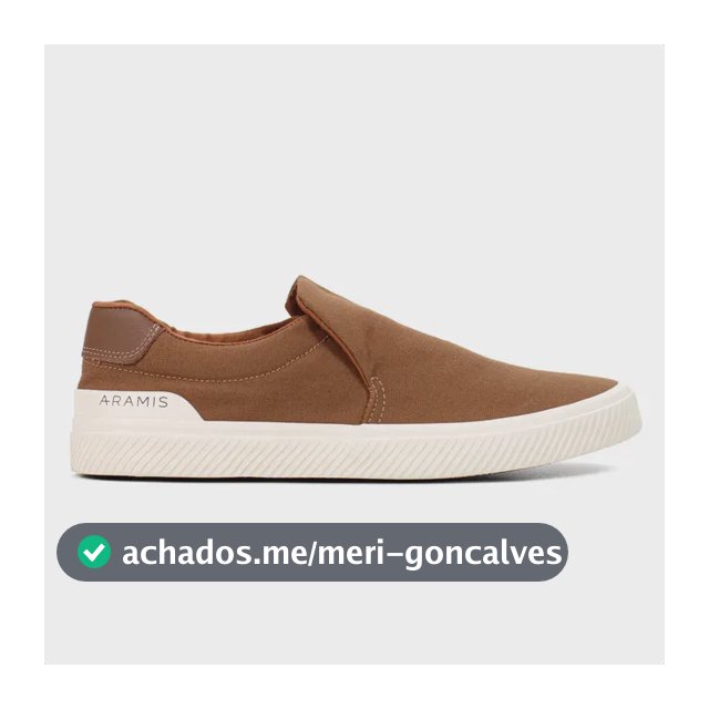 Tênis Masculino Casual Aramis Daily Slip Confortável Moderno Marrom Caramelo 39 Br