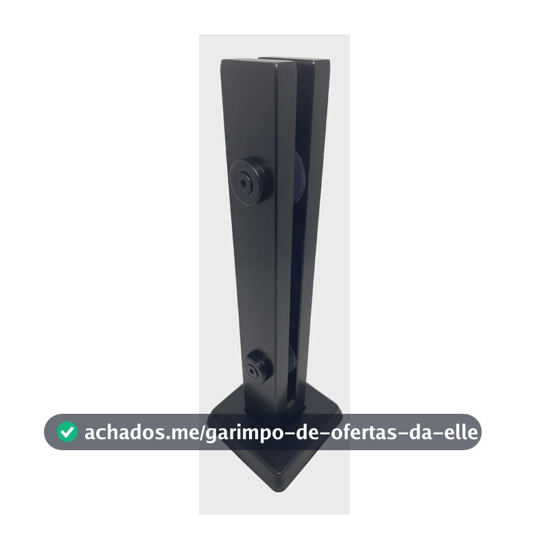 Coluna Torre Aço Inox Preto Fosco 40cm 2 Furos Puxadores Online