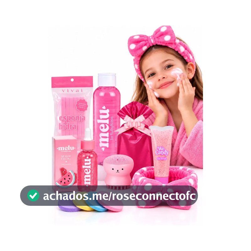 Kit Limpeza De Pele Infantil Ruby Rose Skincare Presente