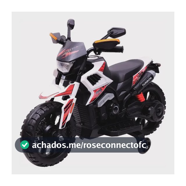 Moto Elétrica Infantil Turbon Com Rodinhas Branco Zippy Toys