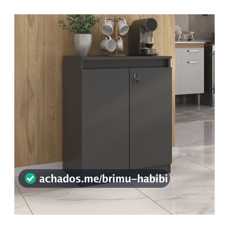 Aparador Buffet 60cm 2 Portas Com Chave Multimóveis Cr50099