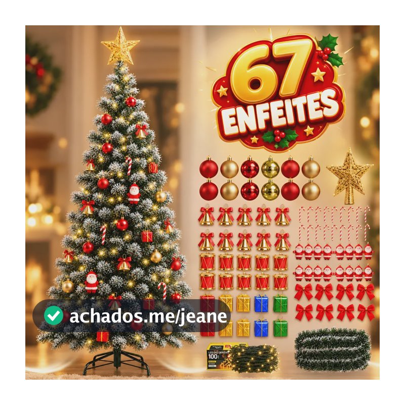 Árvore De Natal 150cm Pinheiro Enfeitada Decorada Led 1,50m Nevada Luxo - 127v