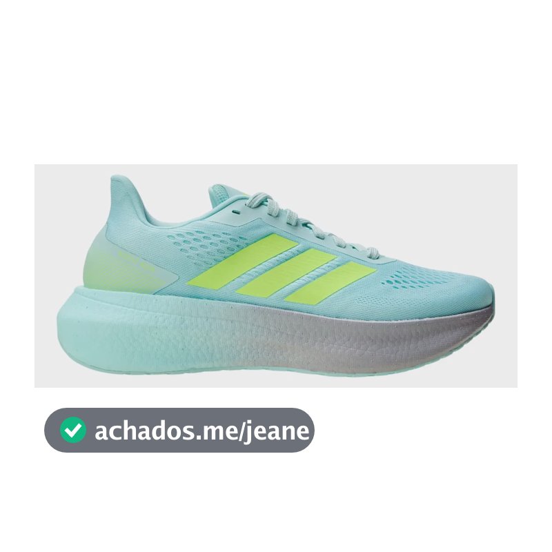 Tênis Feminino Esportivo Boost Run adidas Semi Flash Aqua Liso 37 Br