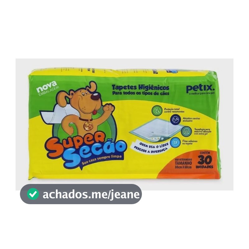Tapete Super Secao 30 unidades 80x60