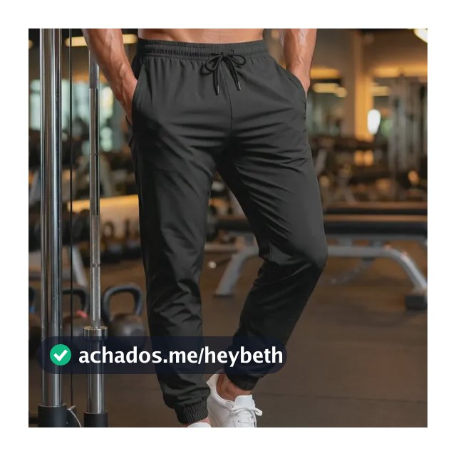 Calça Jogger Masculina Tactel Com Elastano Academia Treino