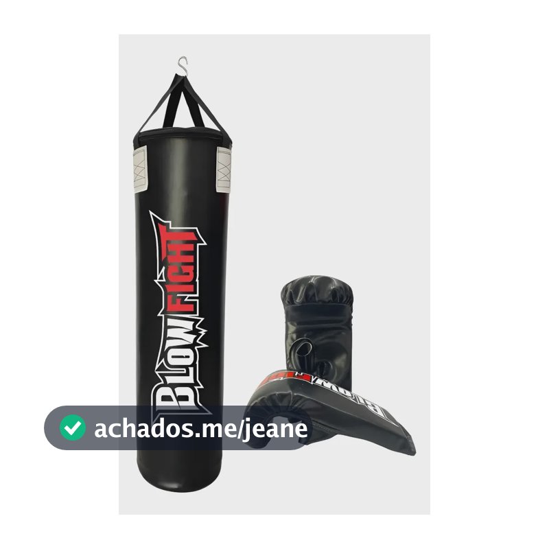 Saco De Box 90 Cm Profissional + Luva Bate Saco Preto