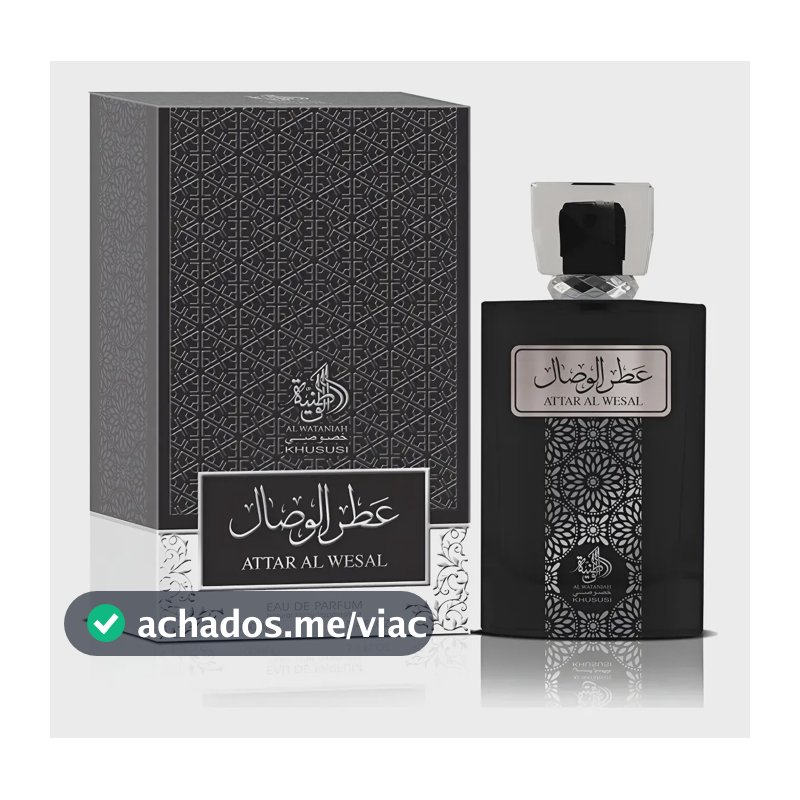 Perfume árabe attar al wesal árabe masculino 100 ml Hannity Cosmeticos