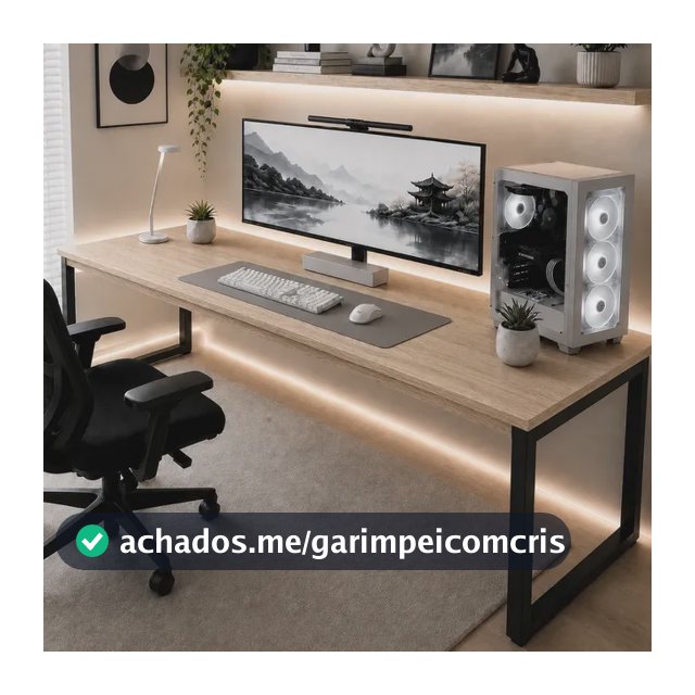 Mesa 150cm Industrial Madeira Para Escritório E Estudos Madeira